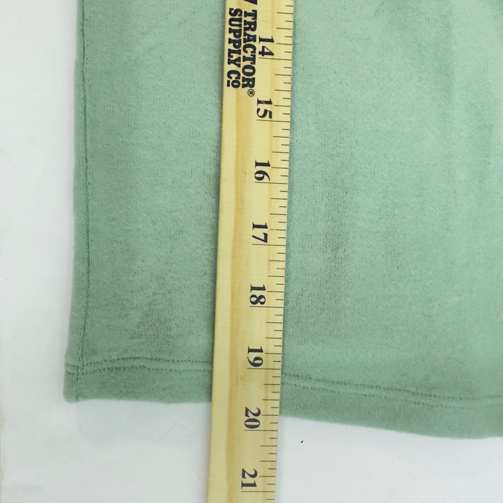Double Zero Iceburge Green Cropped Turtleneck Sweater women’s size L‎ (G32) - Picture 4 of 7